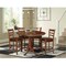 International Concepts 36 in. Round Extension Dining Table with 4 Emily Counter Height Stools - 5 Piece Set K581-36RXT-S6172-4 - alternate 1
